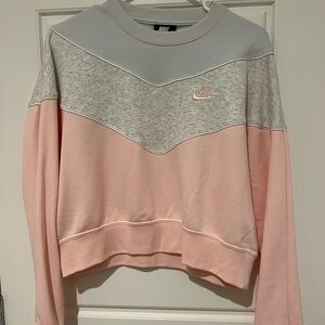 Nike cropped crewneck sweaters